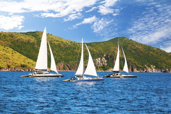 Catamaran Sail Twin Island