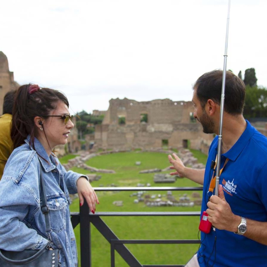 Colosseum Arena Floor with Roman Forum and Palatine Hill