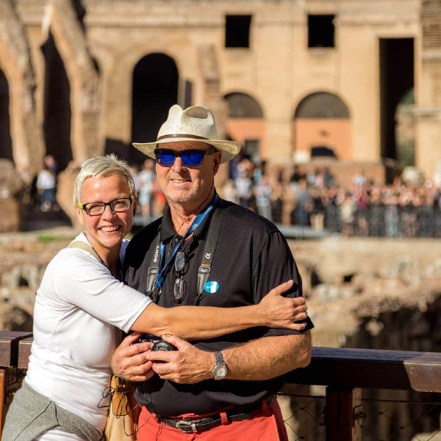 Colosseum Arena Floor with Roman Forum and Palatine Hill