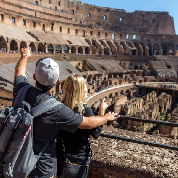 Colosseum Arena Floor with Roman Forum and Palatine Hill