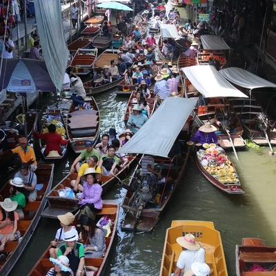 Colors of Damnoen Saduak Floating Market Private Tour