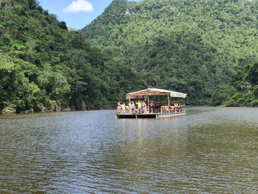Jungle Waterfall Pontoon River Cruise