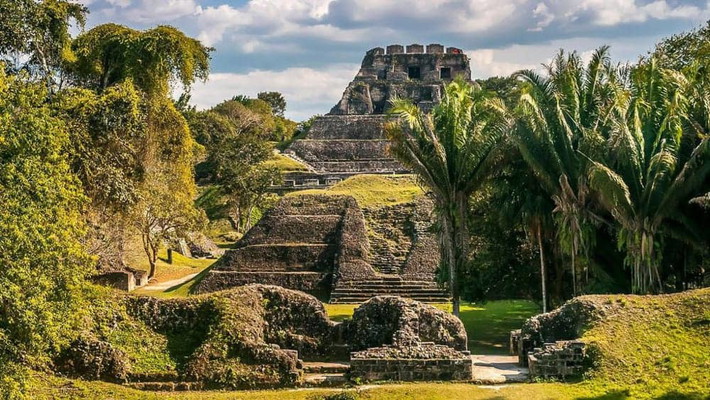 Xunantunich, Zipline, and Cave Tubing from Hopkins