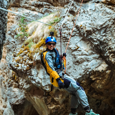 Aquatic Canyoning Tour in Abraham Lake