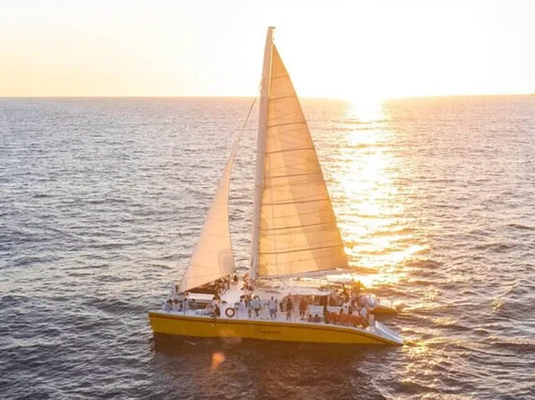 Jazz and Wine Sunset Catamaran Tour