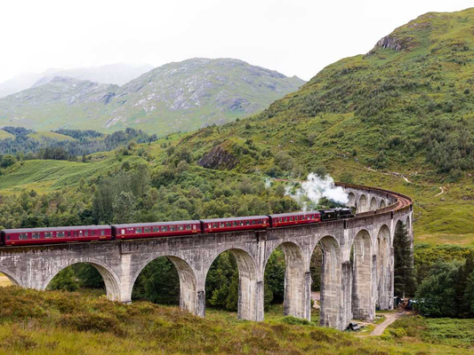 Harry Potter Train and the Scenic Highlands from Inverness