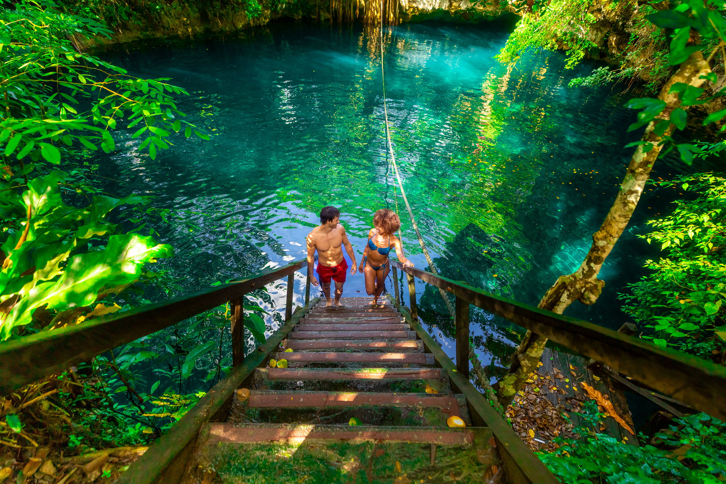 Shared ATV Ride, Cenote, Zipline with Meeting Point Only