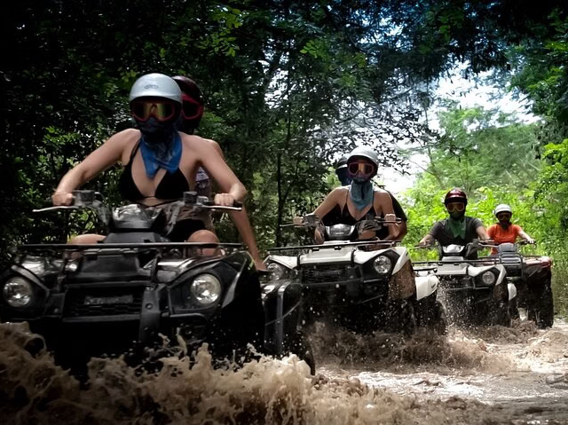 Cozumel ATV Tour to Jade Cavern and Beach