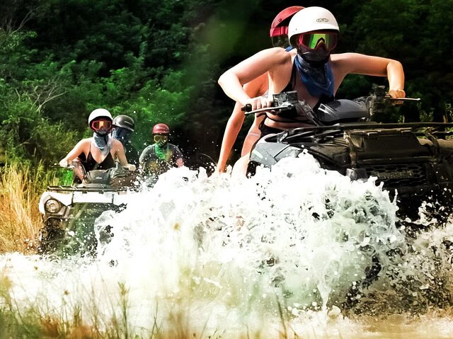 Cozumel ATV Tour to Jade Cavern and Beach