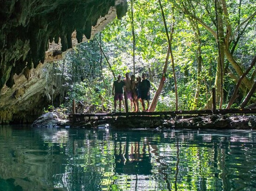 Snorkeling in front of Mayan Ruins
