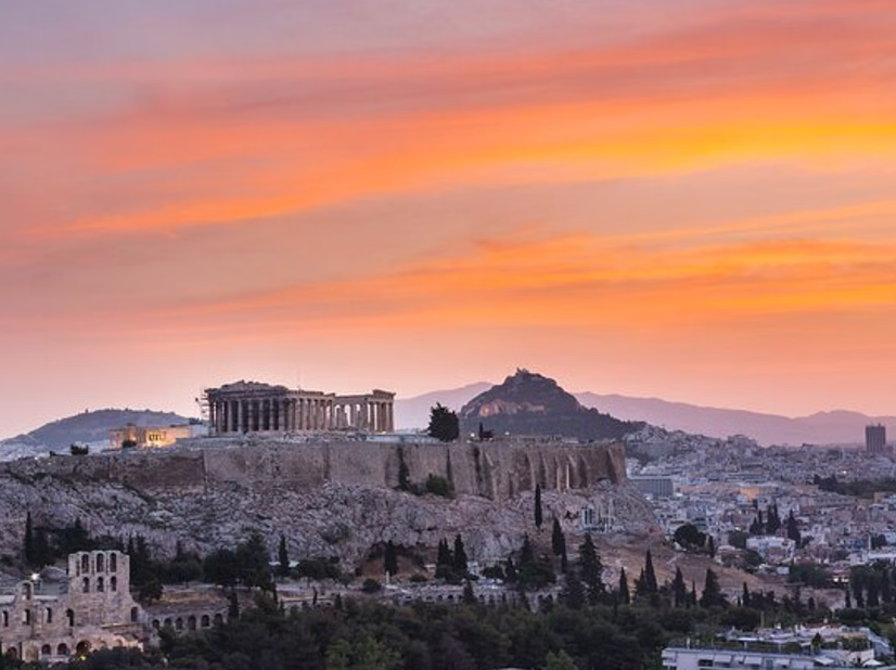 Athens Panoramic Sunset Tour with Plaka Walk