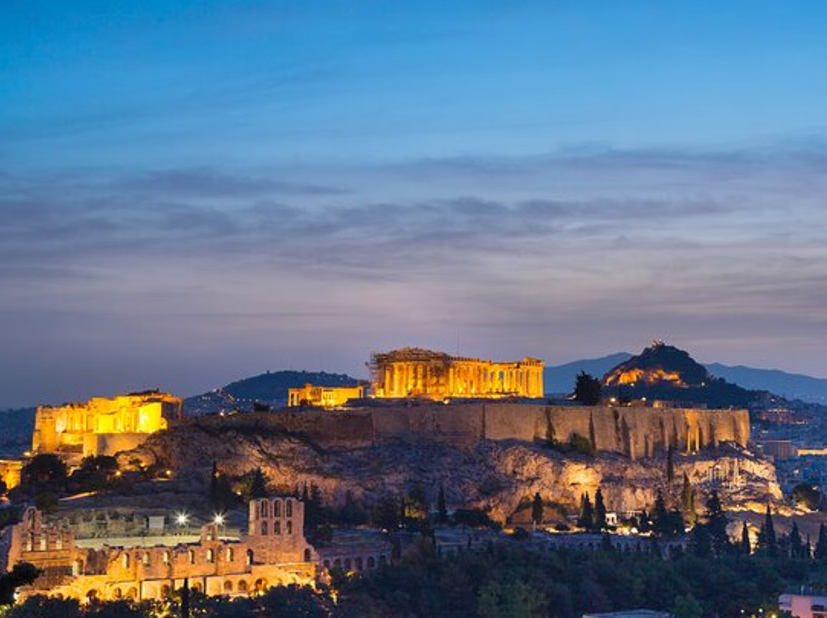 Athens Panoramic Sunset Tour with Plaka Walk