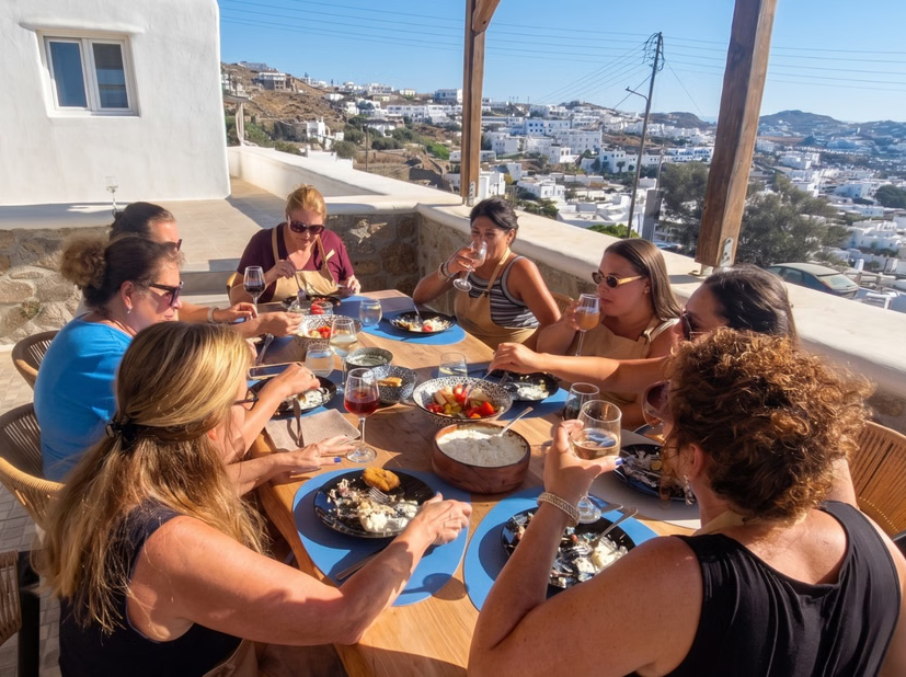 Hands-On Mykonos Cooking Class at Sunset