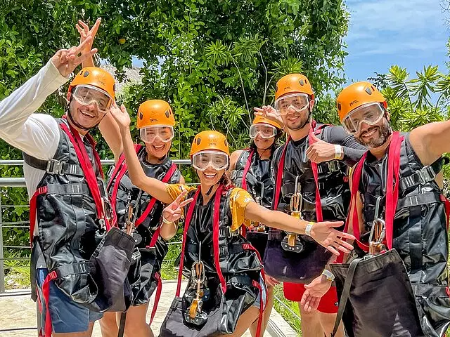 Ziplining, Cenote Swim, Waterfall and Monkeys Tour