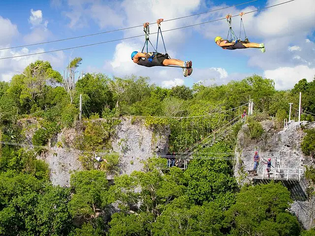 Ziplining, Cenote Swim, Waterfall and Monkeys Tour