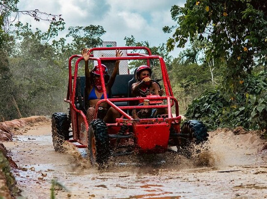 Buggy Tour and Catamaran Cruise Combo with Taino Park Visit