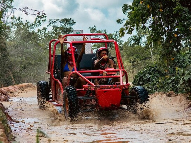 Buggy Tour and Catamaran Cruise Combo with Taino Park Visit